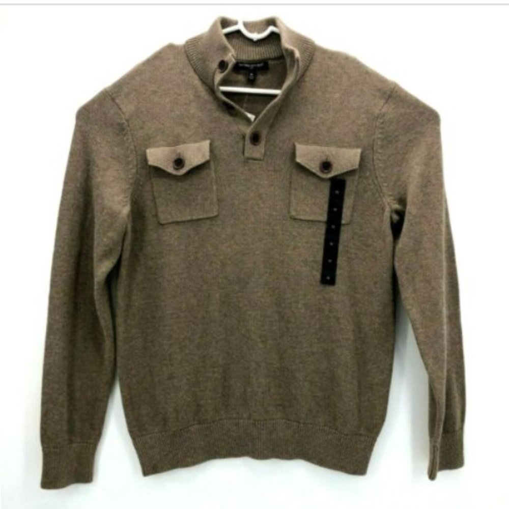 Banana Republic Mens Med Mock Neck Sweater